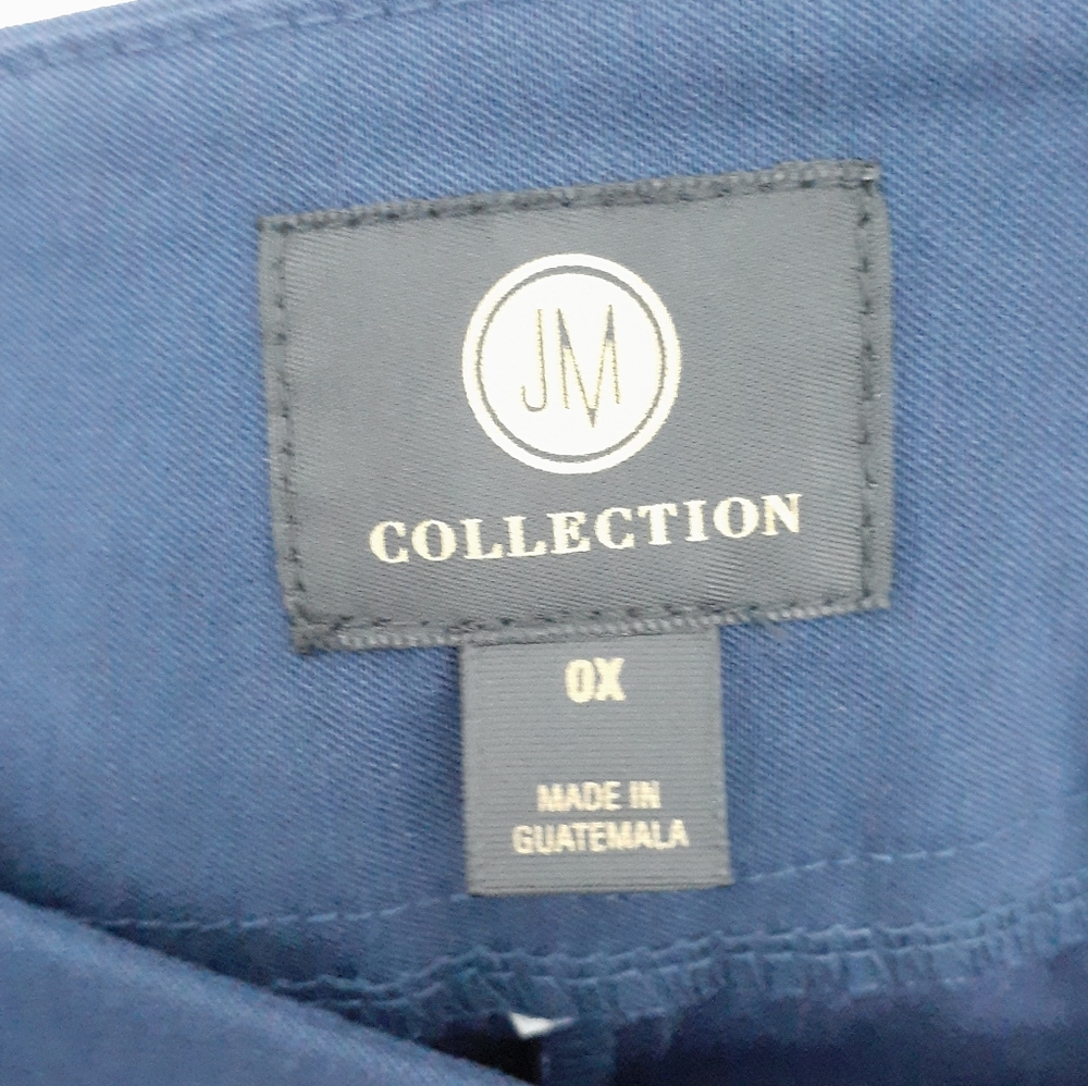 JM Collection Plus Capri Comfort Waist Blue K - Picture 4 of 6